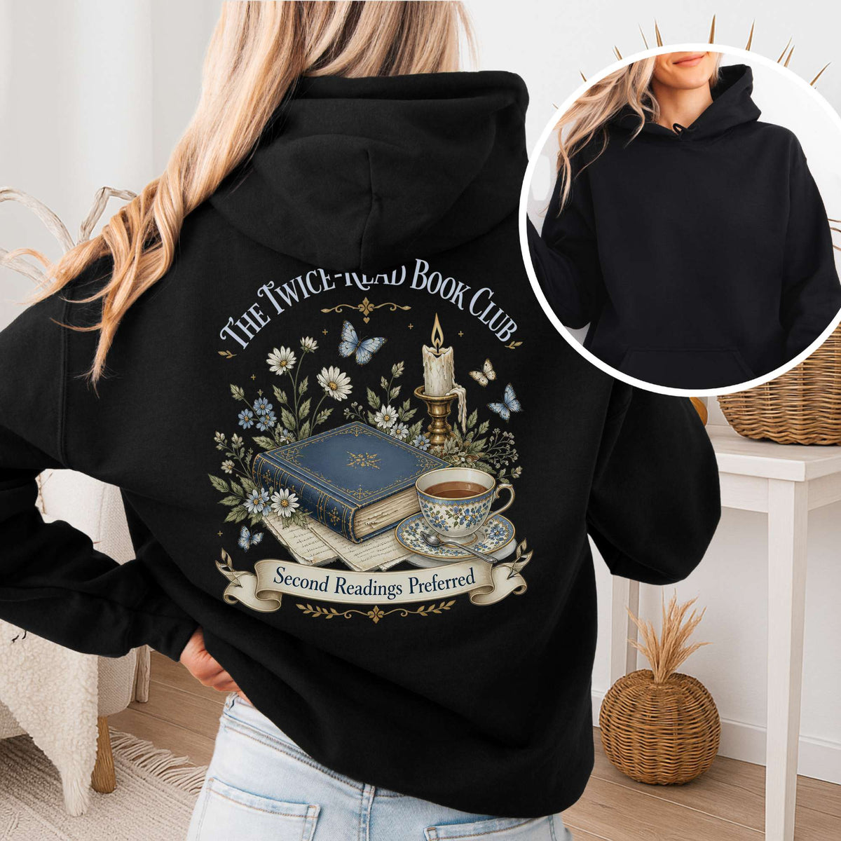 The Twice-Read Book Club Literary Hoodie