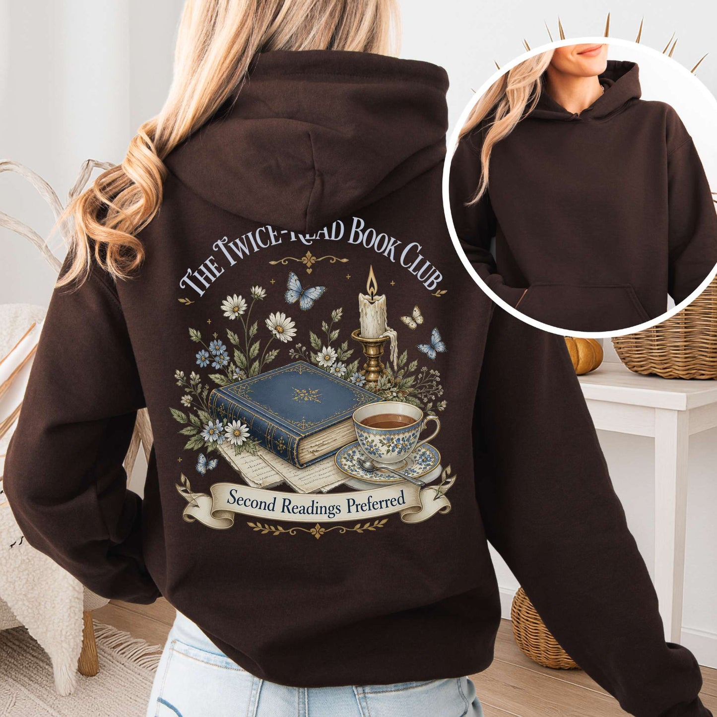 The Twice-Read Book Club Literary Hoodie