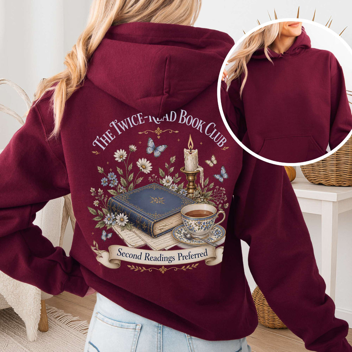 The Twice-Read Book Club Literary Hoodie