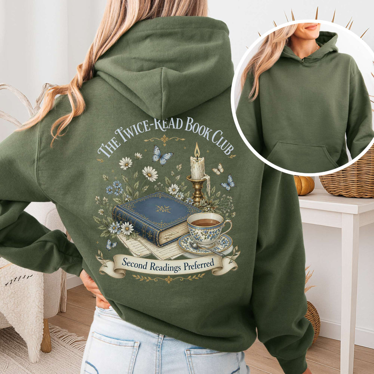 The Twice-Read Book Club Literary Hoodie