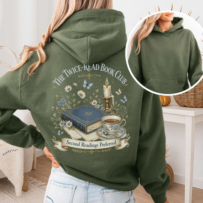 The Twice-Read Book Club Literary Hoodie