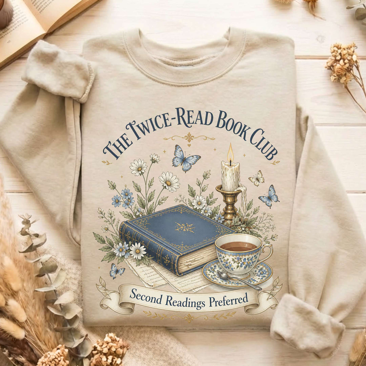 The Twice-Read Book Club Literary Sweatshirt
