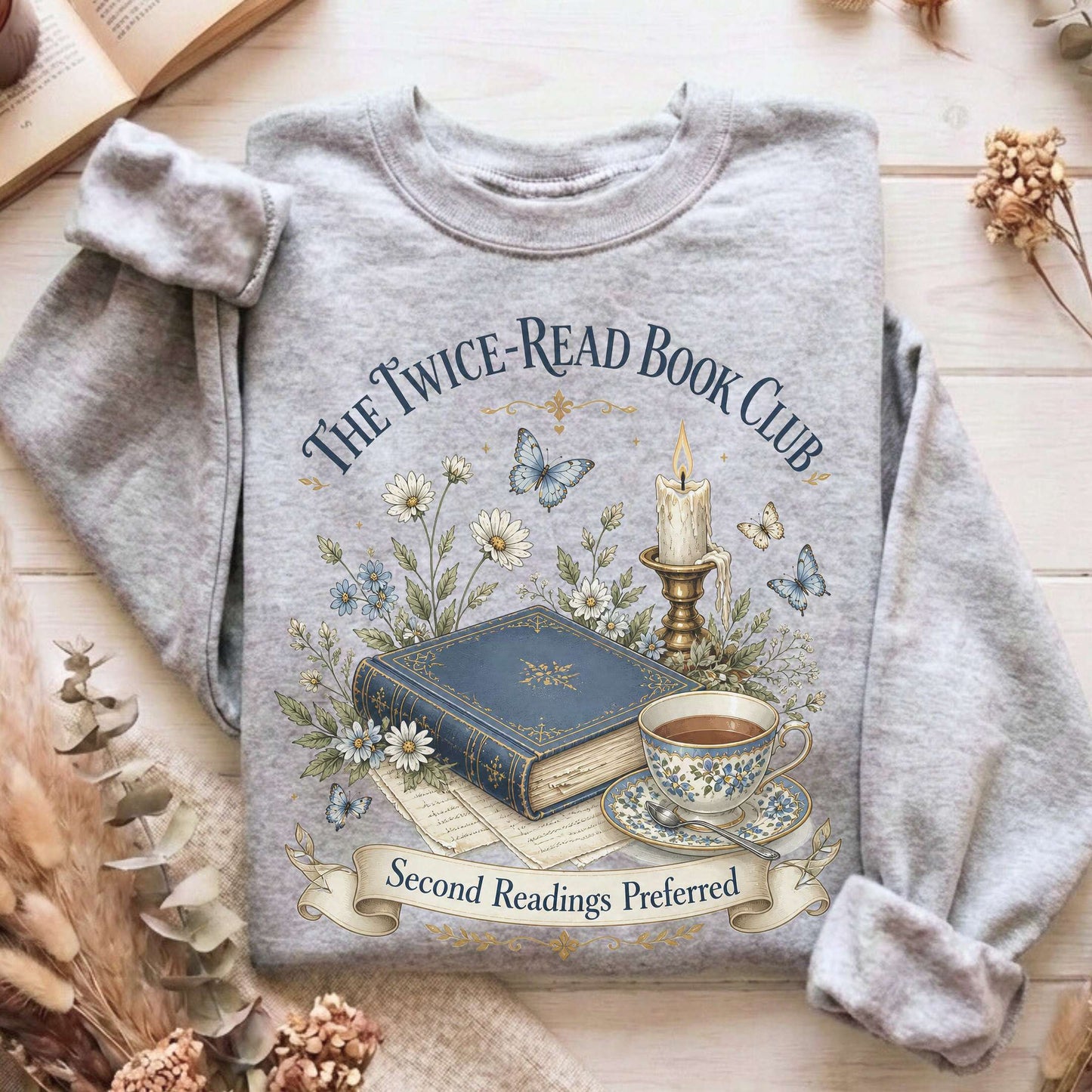 The Twice-Read Book Club Literary Sweatshirt