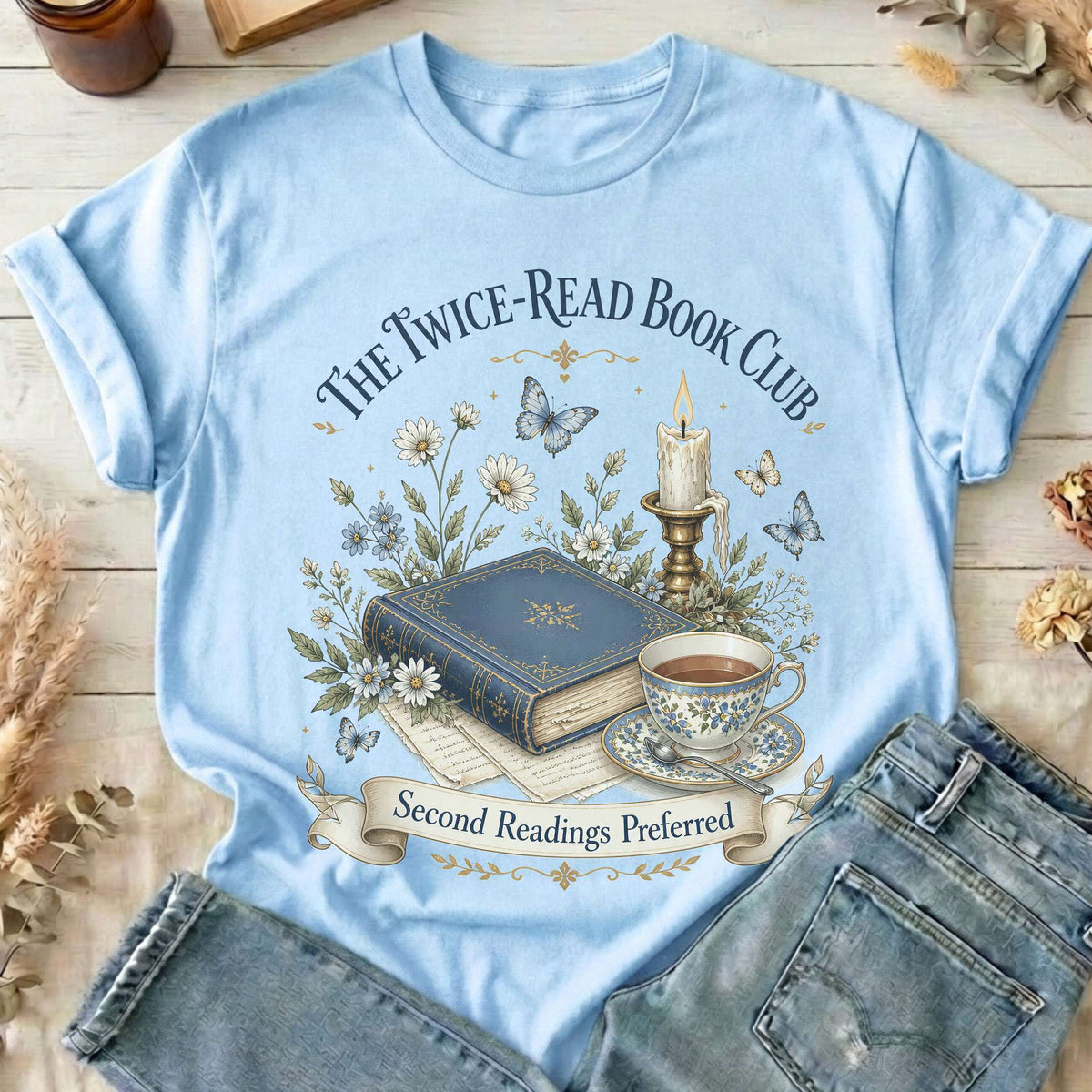 The Twice-Read Book Club Literary T-Shirt