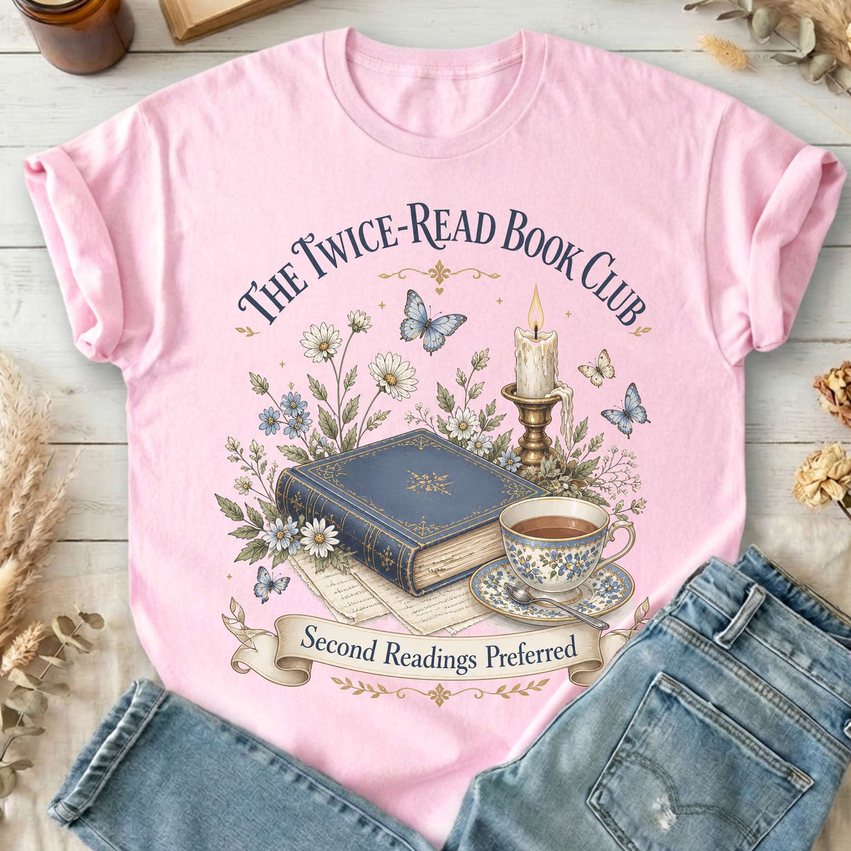 The Twice-Read Book Club Literary T-Shirt
