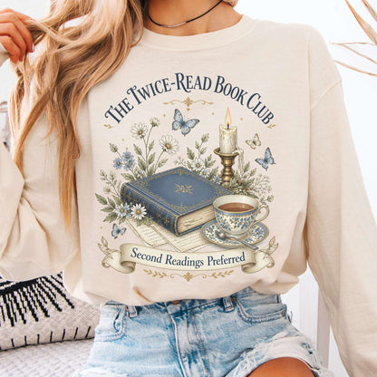 The Twice-Read Book Club Literary Long Sleeve