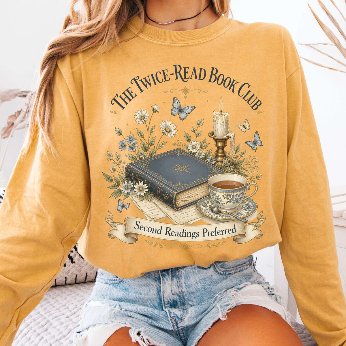 The Twice-Read Book Club Literary Long Sleeve