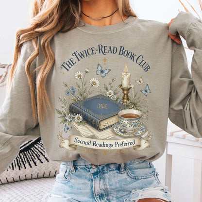 The Twice-Read Book Club Literary Long Sleeve