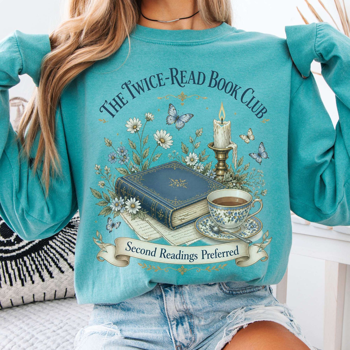 The Twice-Read Book Club Literary Long Sleeve