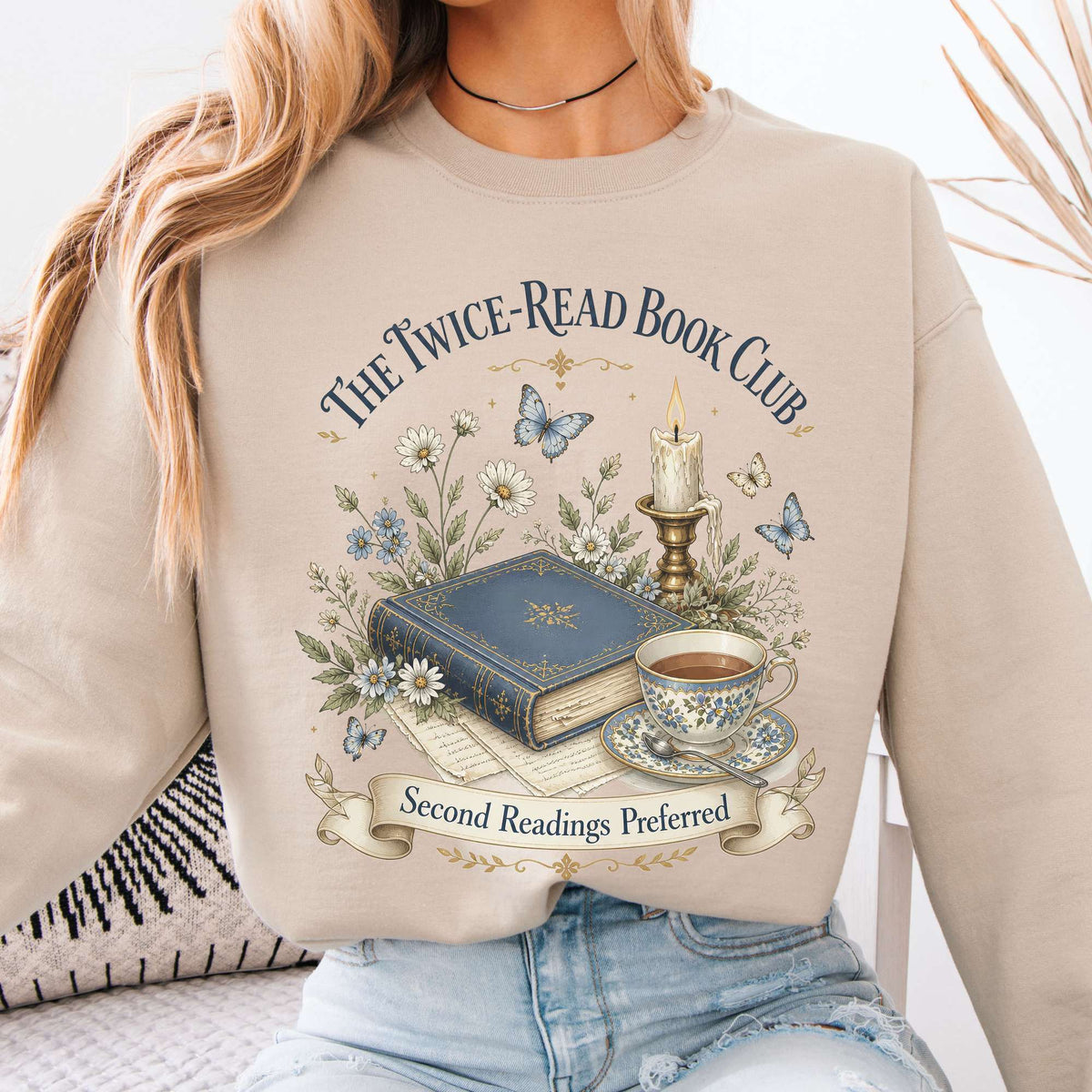 The Twice-Read Book Club Literary Sweatshirt