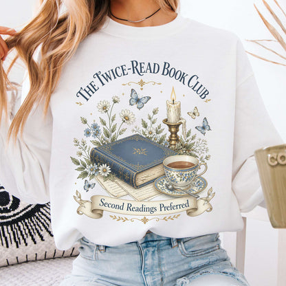 The Twice-Read Book Club Literary Sweatshirt