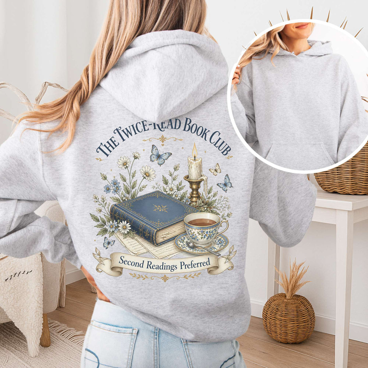 The Twice-Read Book Club Literary Hoodie