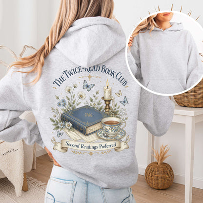 The Twice-Read Book Club Literary Hoodie