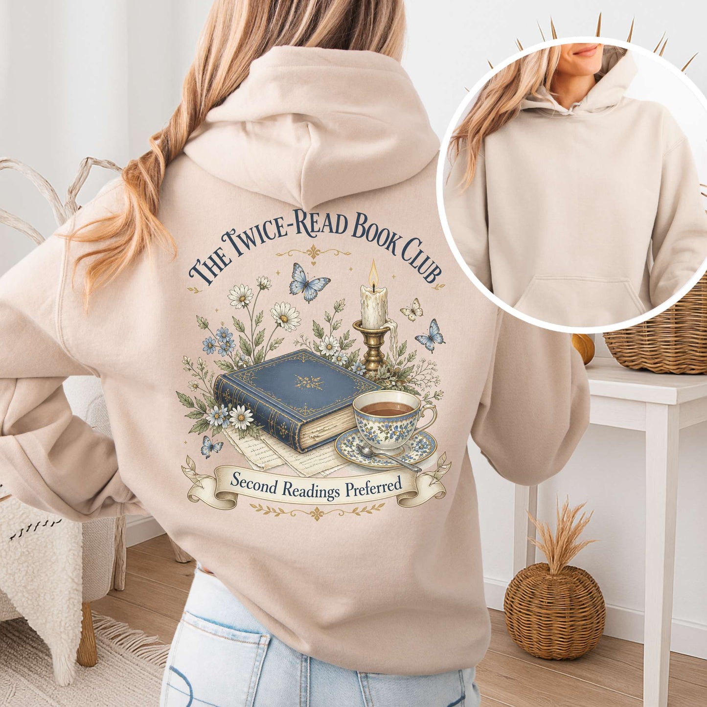 The Twice-Read Book Club Literary Hoodie