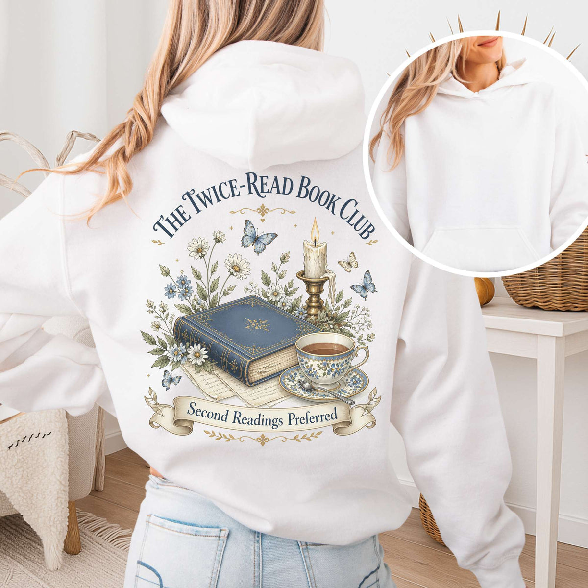 The Twice-Read Book Club Literary Hoodie