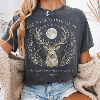 T-Shirt Pepper / S Beneath the Moonlit Canopy T-Shirt The Mystic Eden