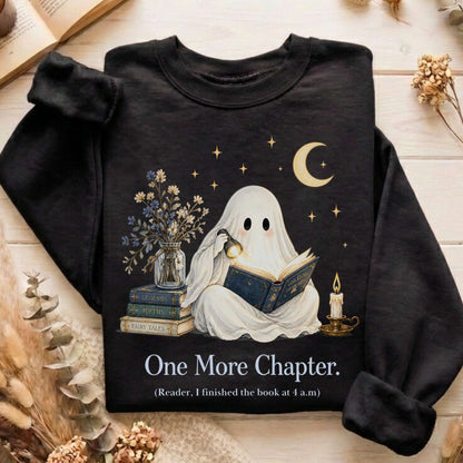 One More Chapter Ghost Reader Sweatshirt