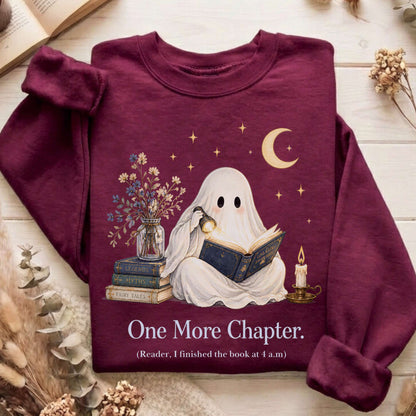 One More Chapter Ghost Reader Sweatshirt