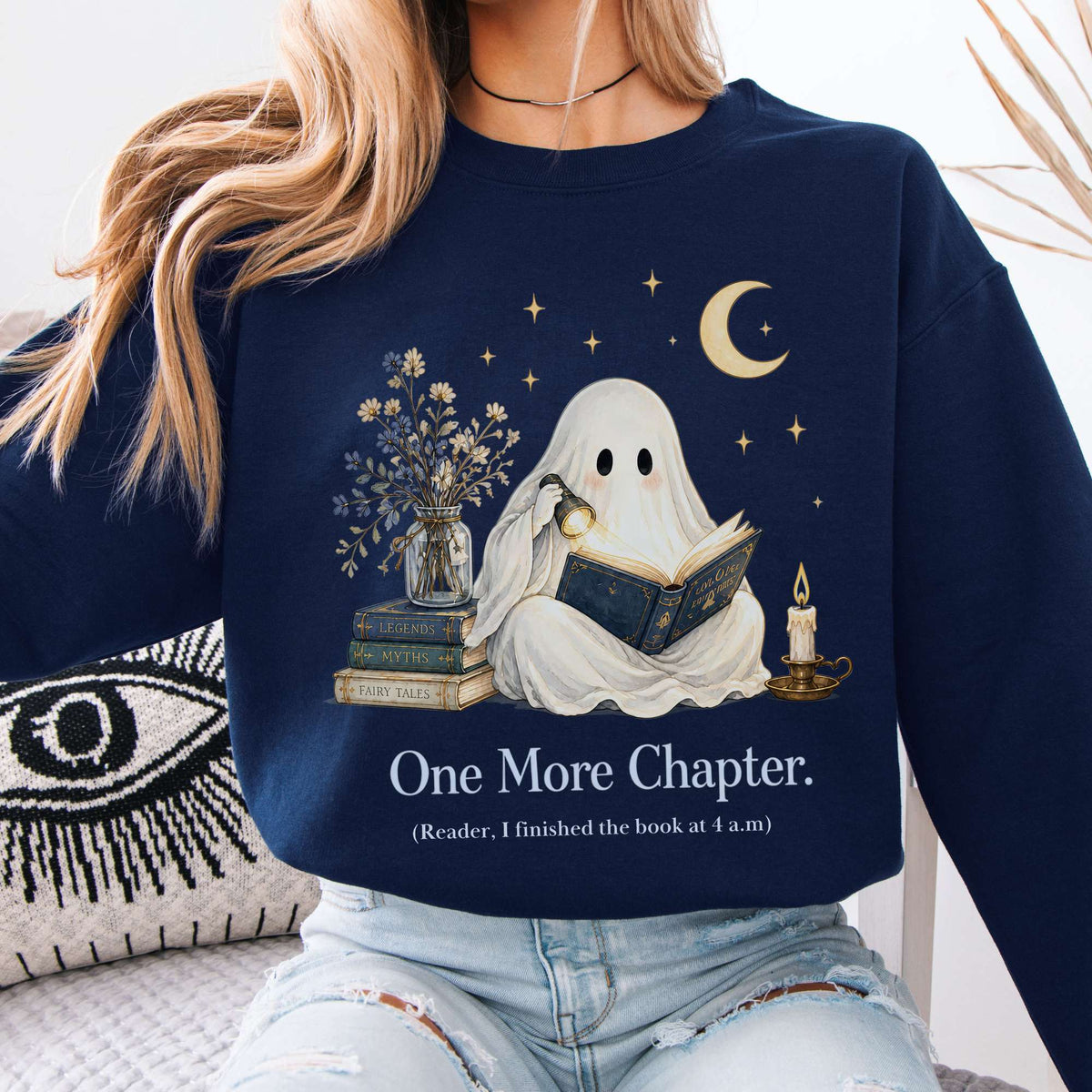 One More Chapter Ghost Reader Sweatshirt