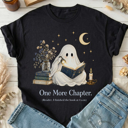 One More Chapter Ghost Reader T-Shirt