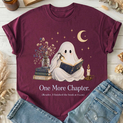 One More Chapter Ghost Reader T-Shirt
