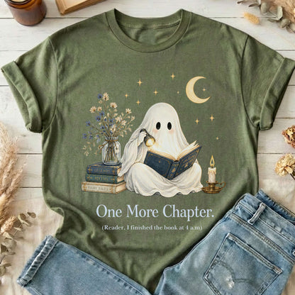 One More Chapter Ghost Reader T-Shirt