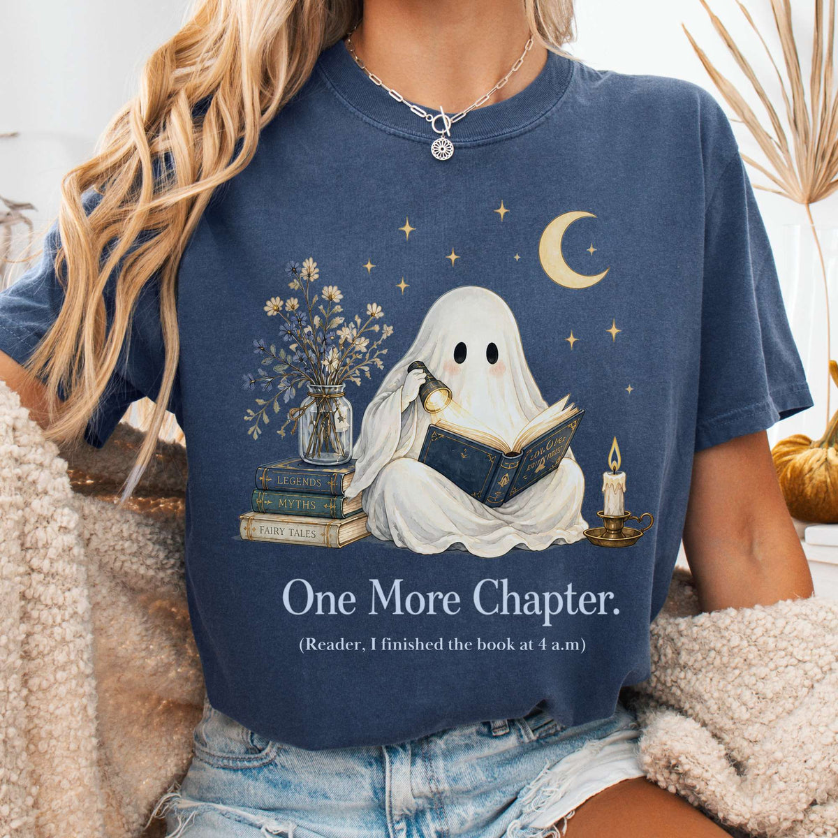 One More Chapter Ghost Reader T-Shirt