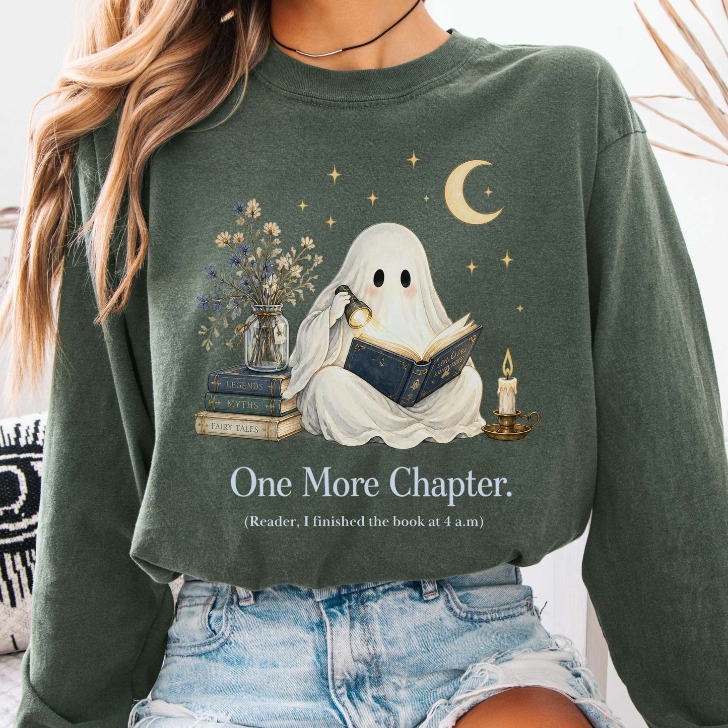 One More Chapter Ghost Reader Long Sleeve