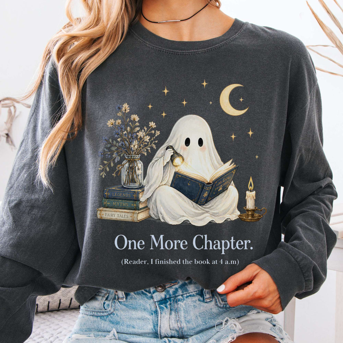 One More Chapter Ghost Reader Long Sleeve