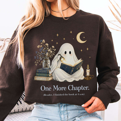 One More Chapter Ghost Reader Sweatshirt