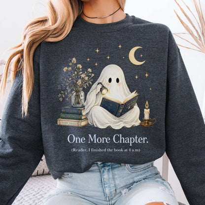 One More Chapter Ghost Reader Sweatshirt