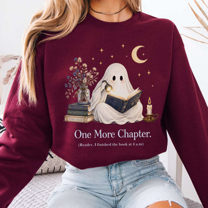 One More Chapter Ghost Reader Sweatshirt