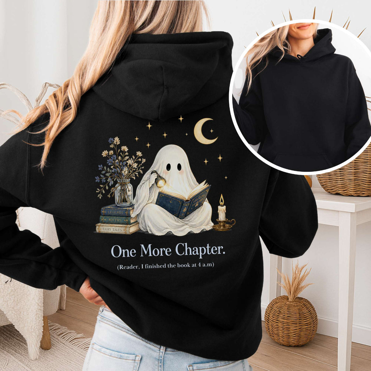 One More Chapter Ghost Reader Hoodie