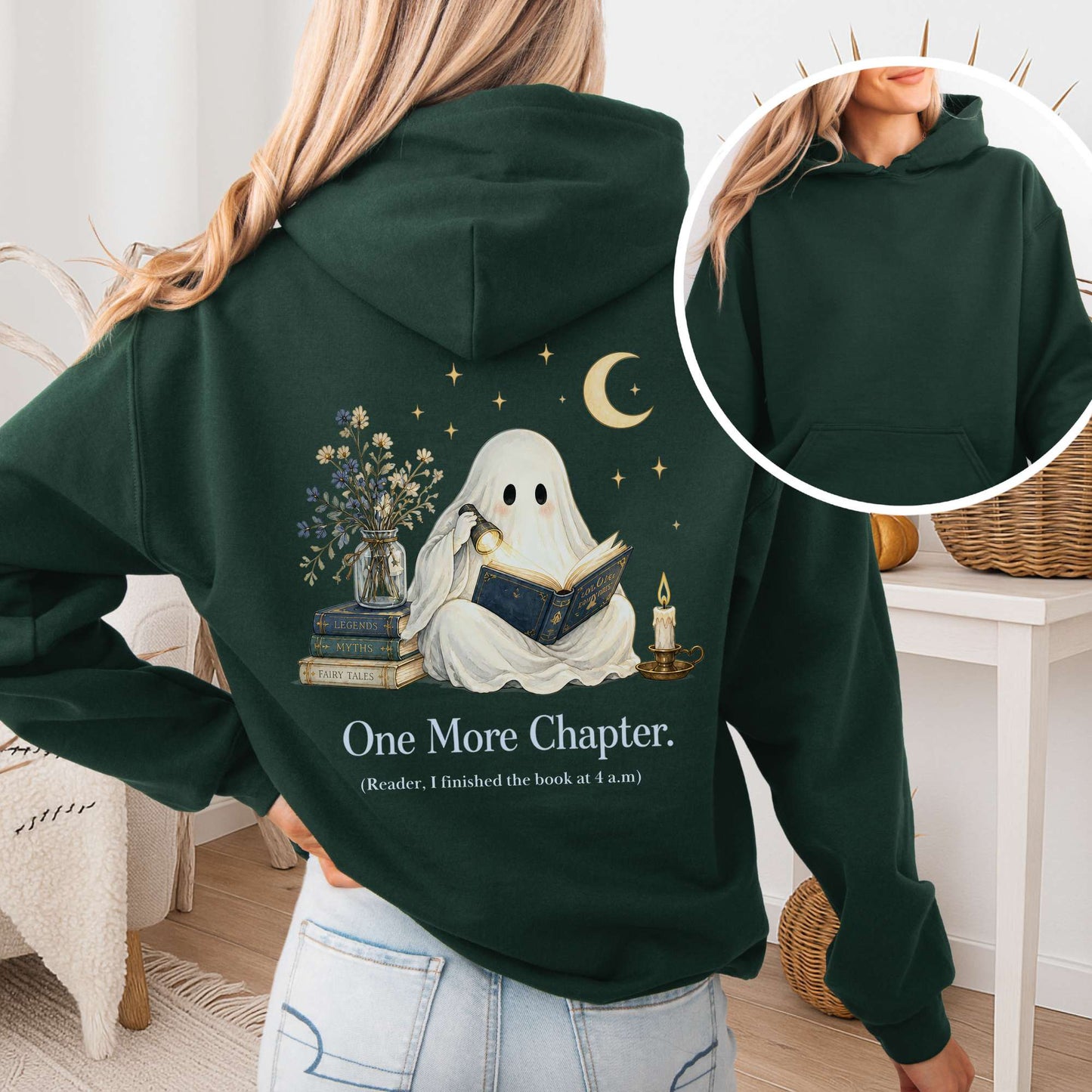 One More Chapter Ghost Reader Hoodie