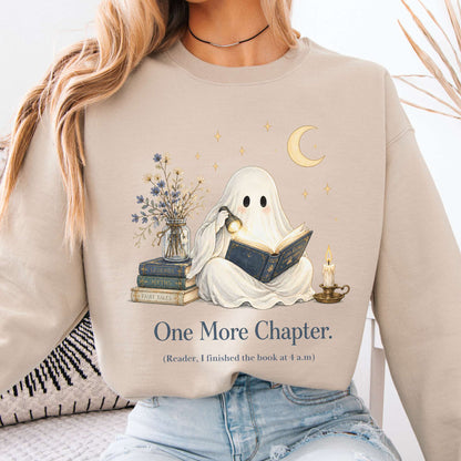 One More Chapter Ghost Reader Sweatshirt