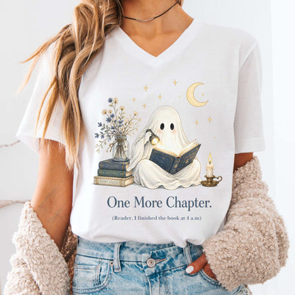 One More Chapter Ghost Reader V-Neck