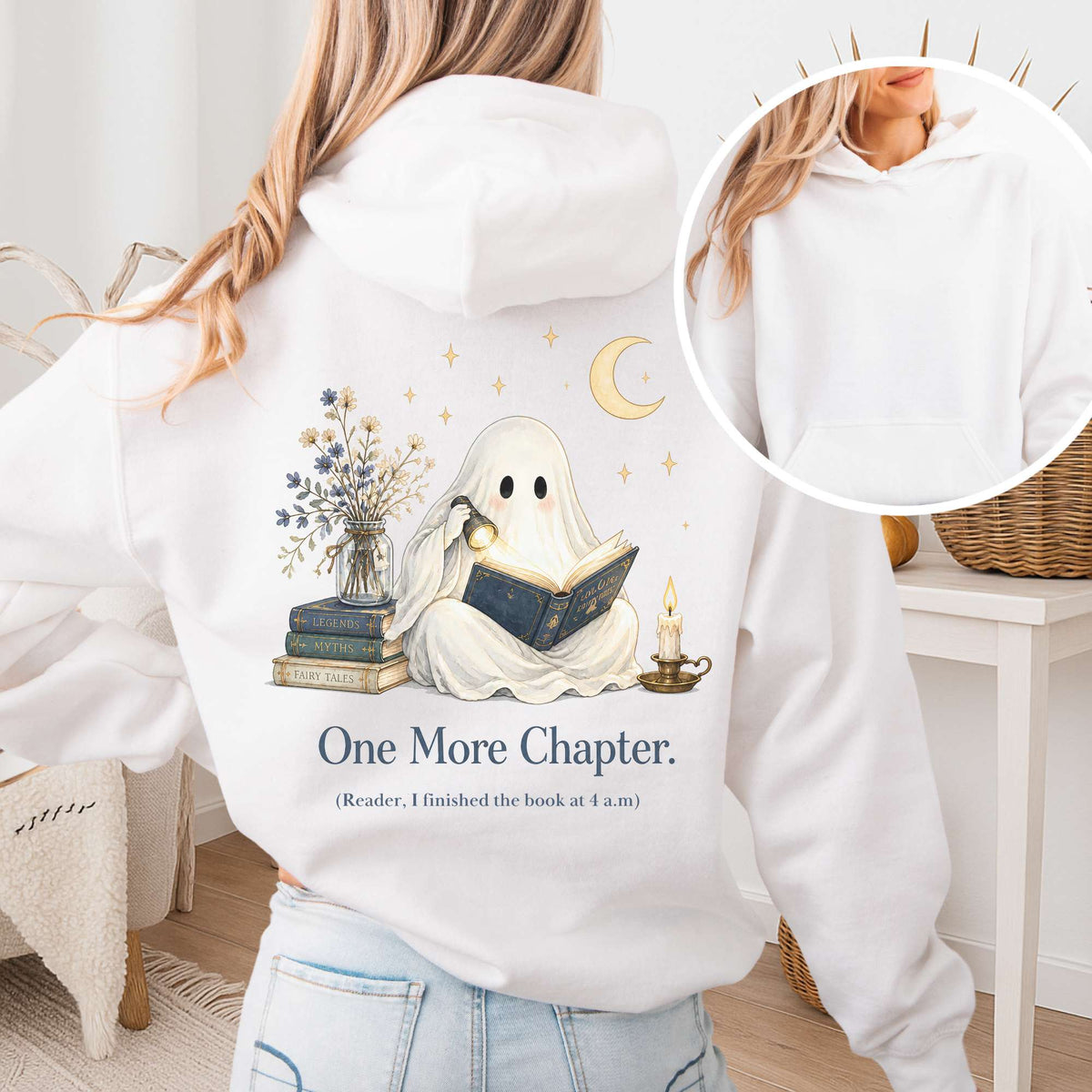 One More Chapter Ghost Reader Hoodie