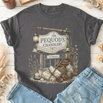 The Pequod's Chandlery Moby-Dick Literary T-Shirt