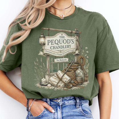 The Pequod's Chandlery Moby-Dick Literary T-Shirt