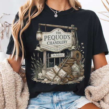 The Pequod's Chandlery Moby-Dick Literary T-Shirt