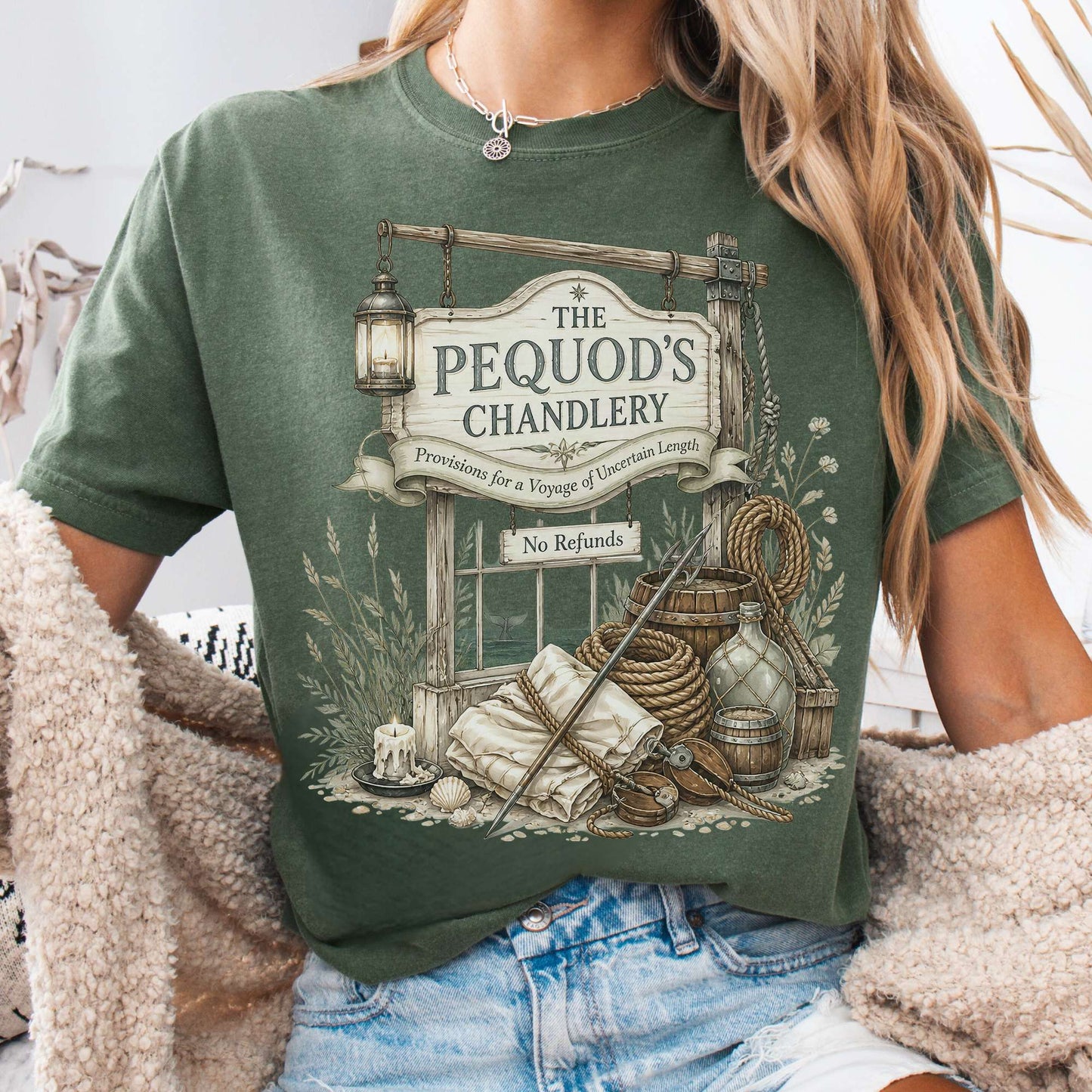 The Pequod's Chandlery Moby-Dick Literary T-Shirt