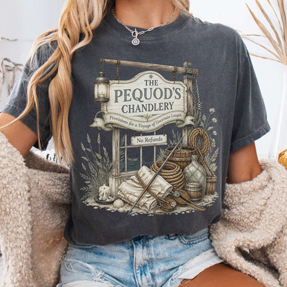 The Pequod's Chandlery Moby-Dick Literary T-Shirt