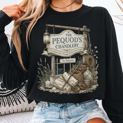 The Pequod's Chandlery Moby-Dick Literary Long Sleeve