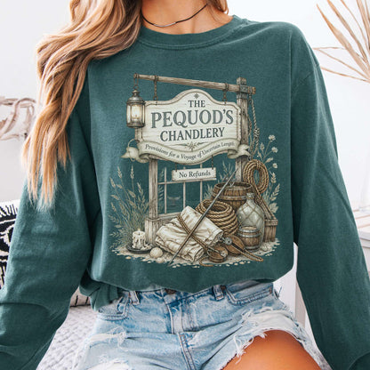 The Pequod's Chandlery Moby-Dick Literary Long Sleeve