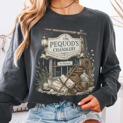 The Pequod's Chandlery Moby-Dick Literary Long Sleeve