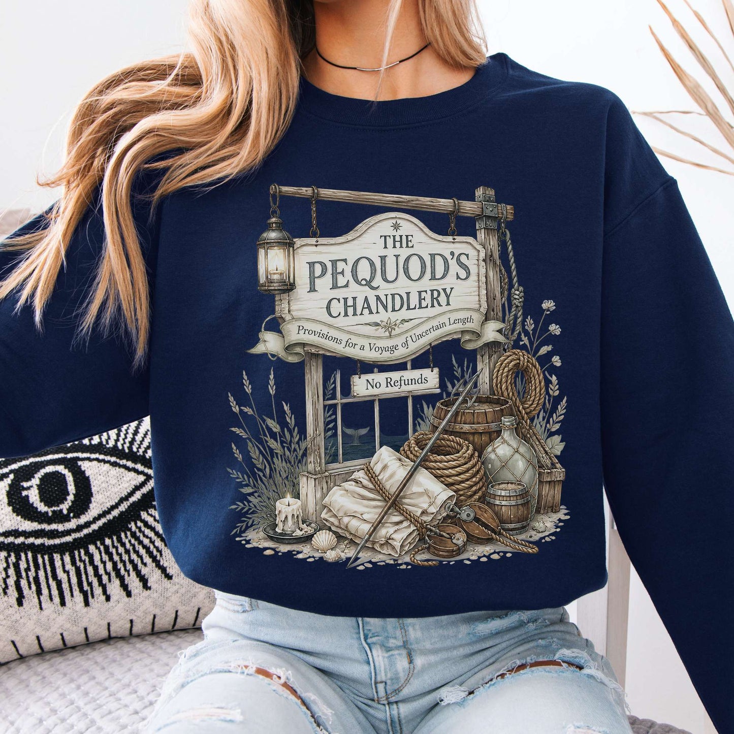 The Pequod's Chandlery Moby-Dick Literary Sweatshirt