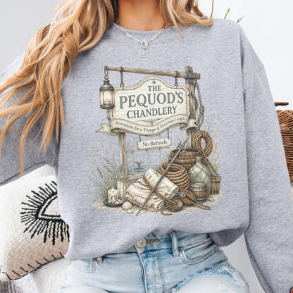 The Pequod's Chandlery Moby-Dick Literary Sweatshirt