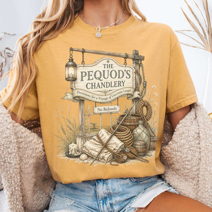 The Pequod's Chandlery Moby-Dick Literary T-Shirt