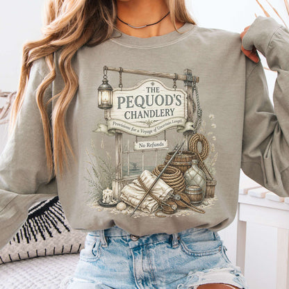 The Pequod's Chandlery Moby-Dick Literary Long Sleeve