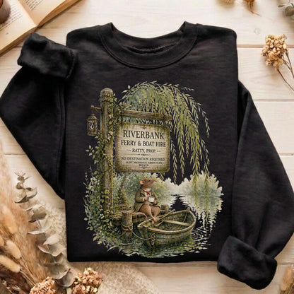 Riverbank Ferry and Boat Hire Wind in the Willows Sweatshirt